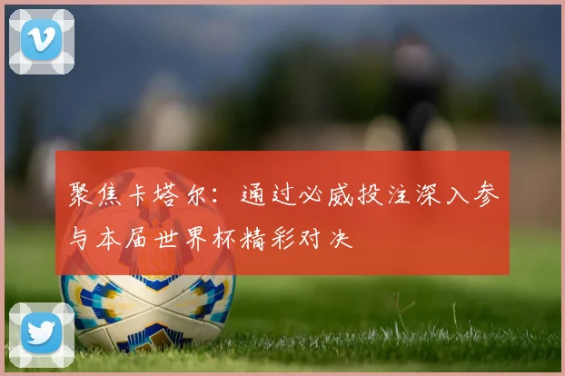 聚焦卡塔尔：通过必威投注深入参与本届世界杯精彩对决